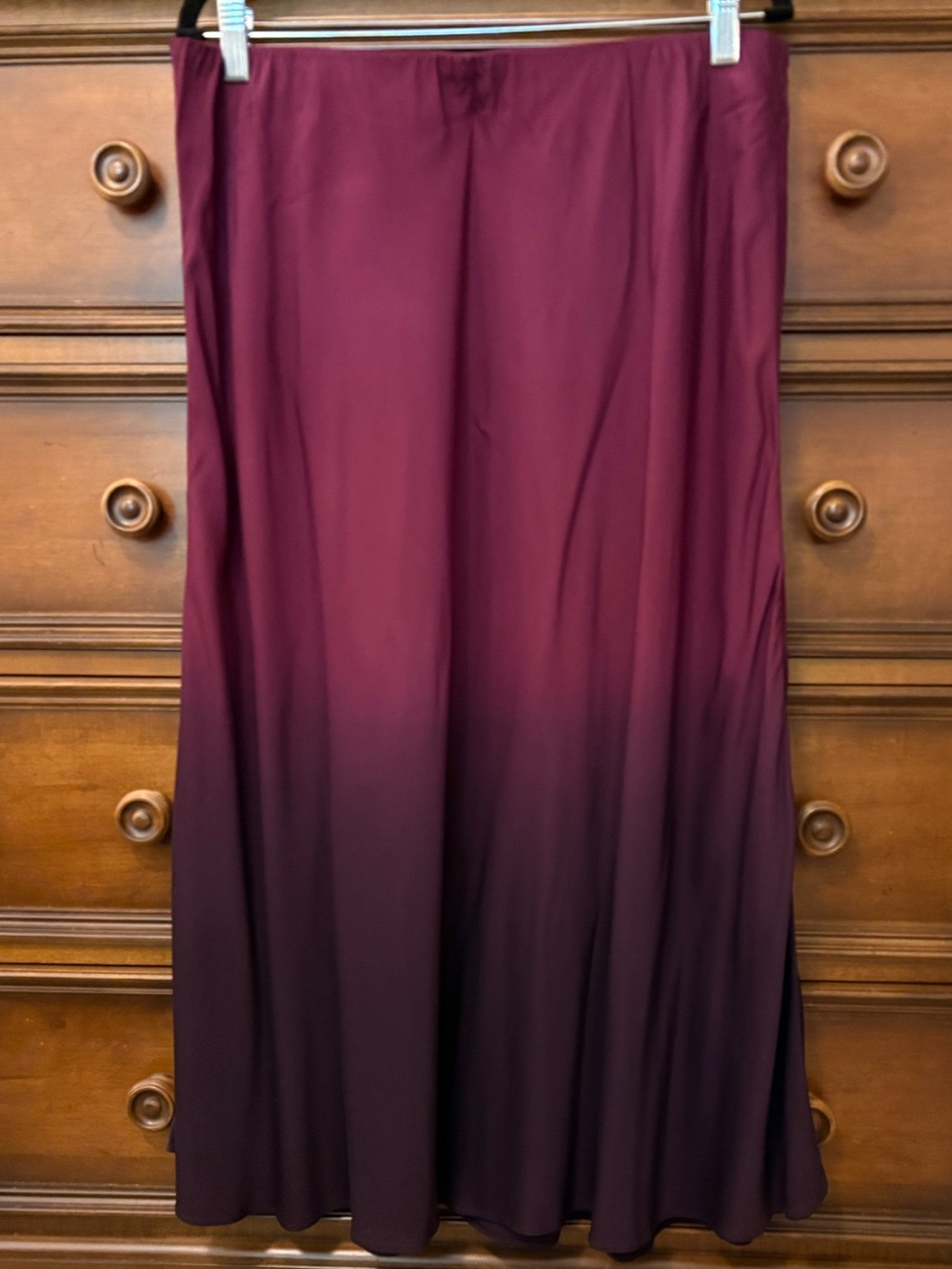 J. Jill Dip-Dyed Maxi Skirt | Burgundy to Plum | Size M | NWT - Picture 5 of 13